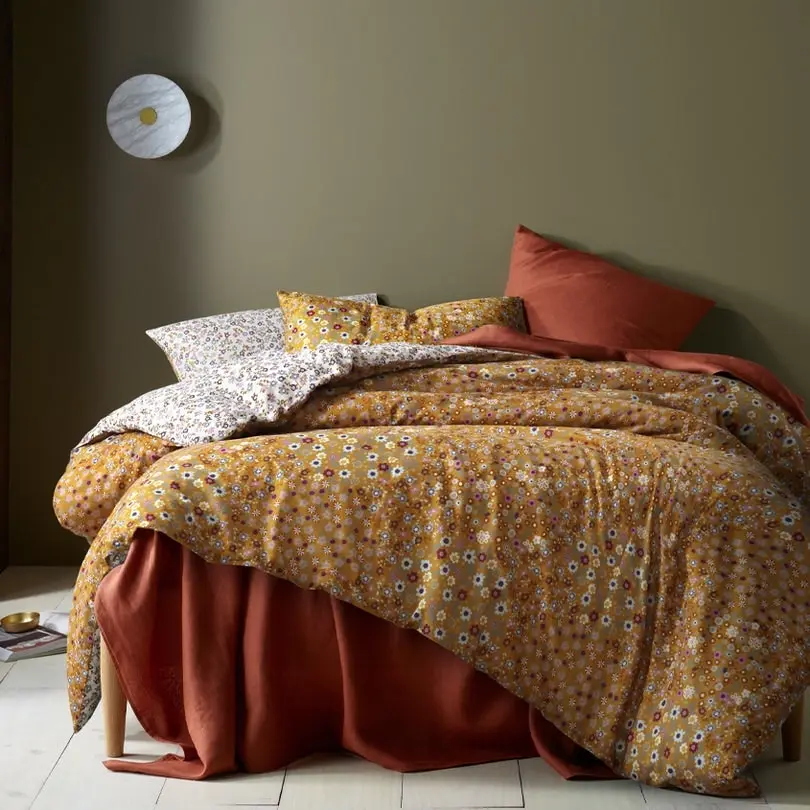 Accessorize Lisa Quilt Cover Set Range Ochre