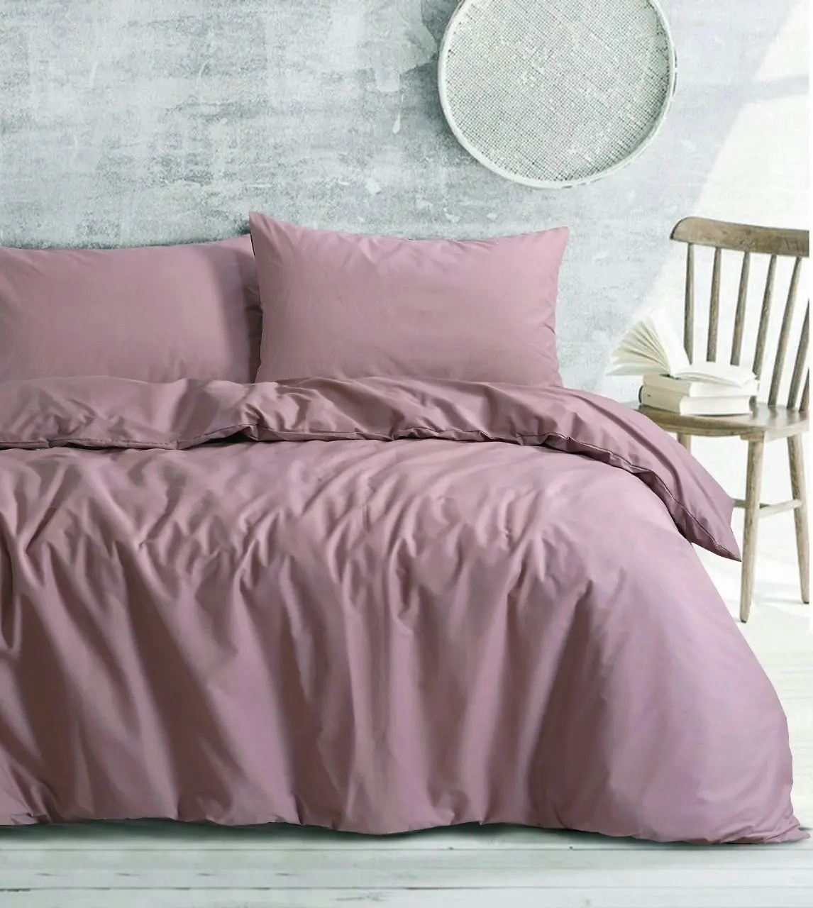 Amsons Dusky Pink Quilt Cover Set