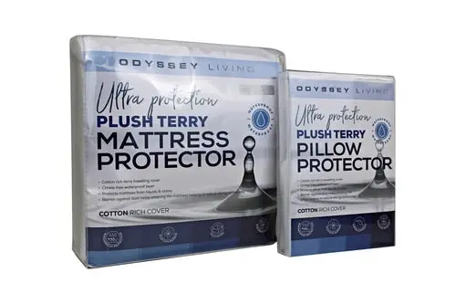 Odyysey Living Waterproof Plush Terry Mattress Protector