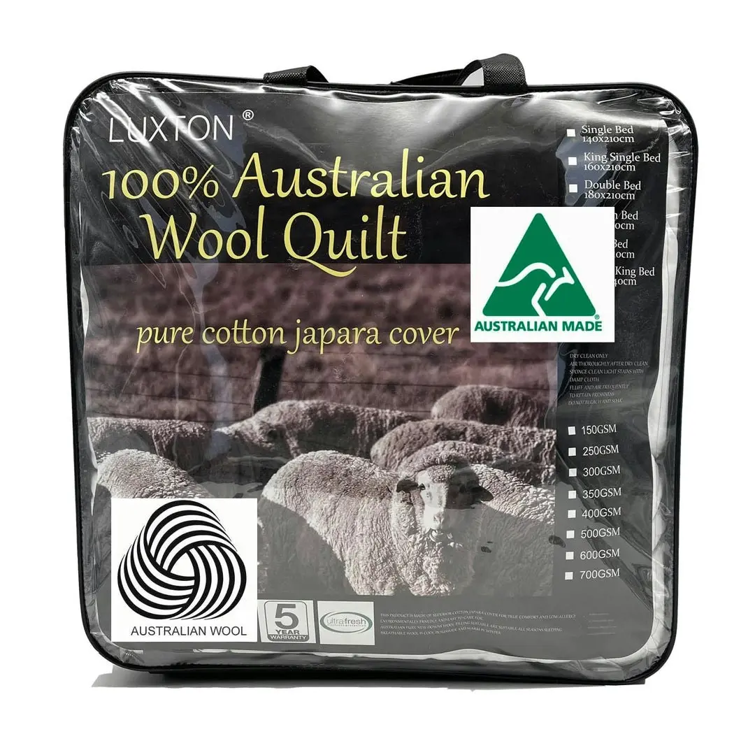 Luxton 500GSM Australian Wool Quilt