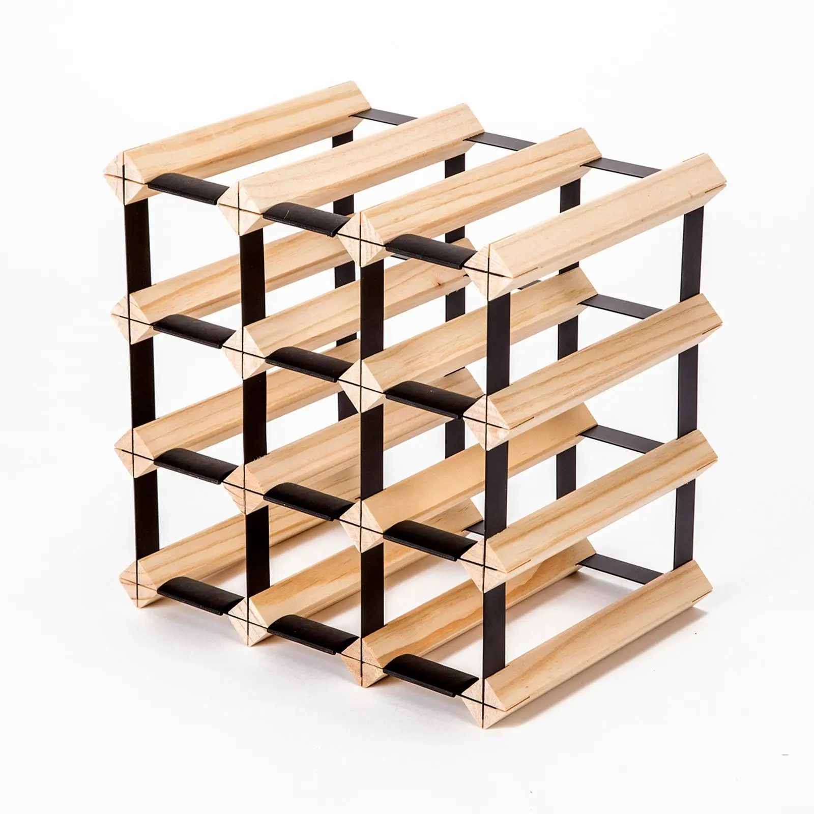 12 Bottle Timber Wine Rack