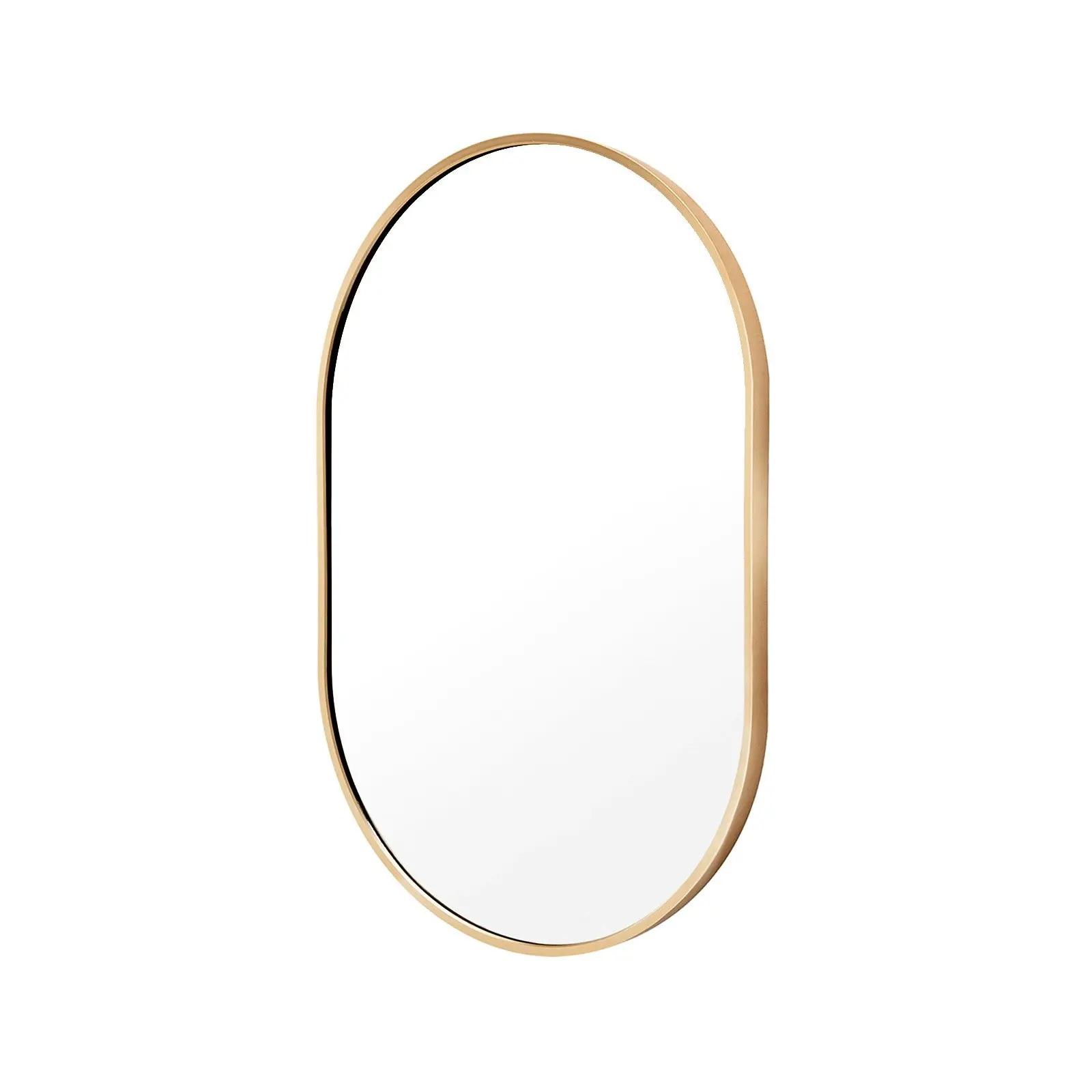 50 x 75cm Wall Mirror Oval Bathroom - GOLD