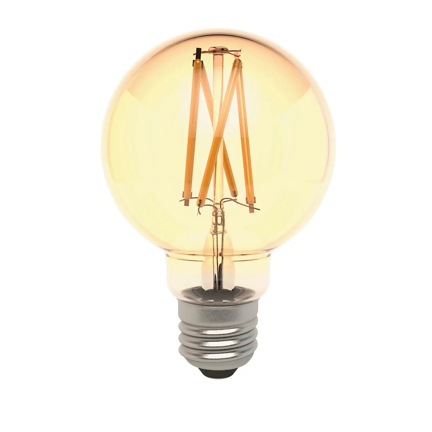 Laser Wifi Smart E27 G80 LED Filament Bulb Amber Google Alexa Dimmable