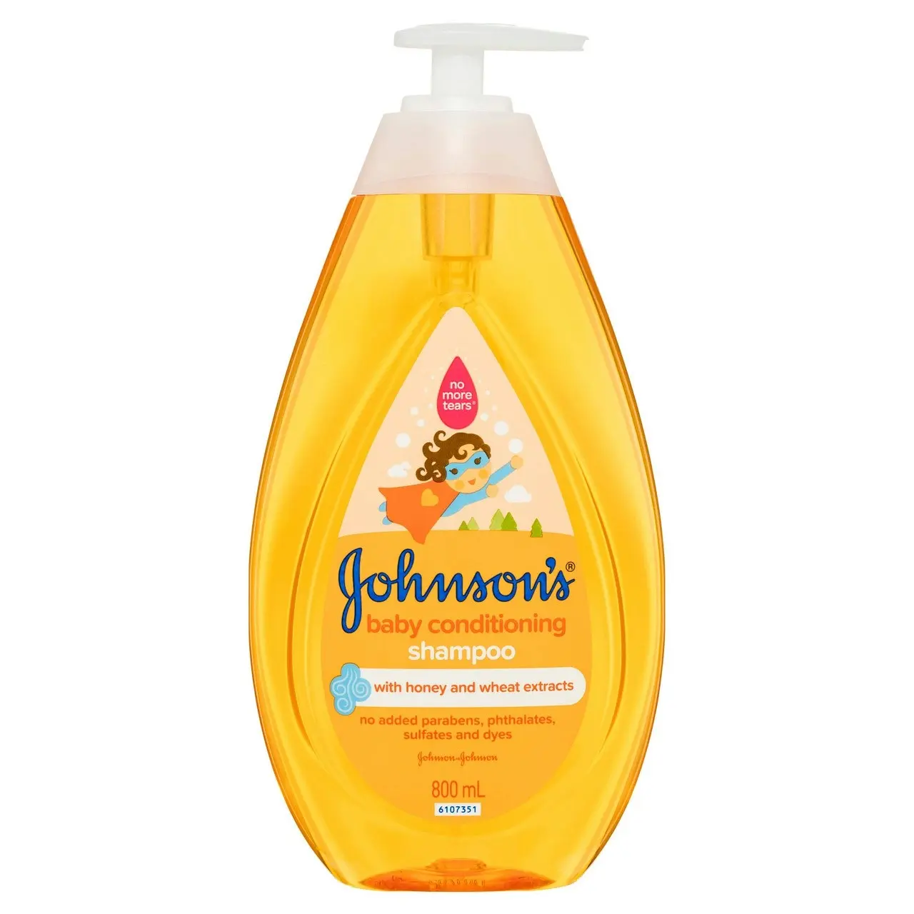 Johnson's 3-in-1 Hypoallergenic Gentle Tear-Free Conditioning Baby Shampoo & Cleansing Wash 800mL