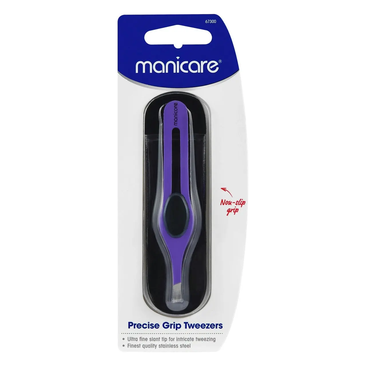 Manicare Precise Grip Tweezers, Purple