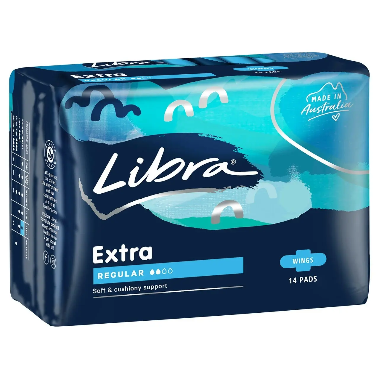 Libra Extra Pads Regular with Wings 14 pack