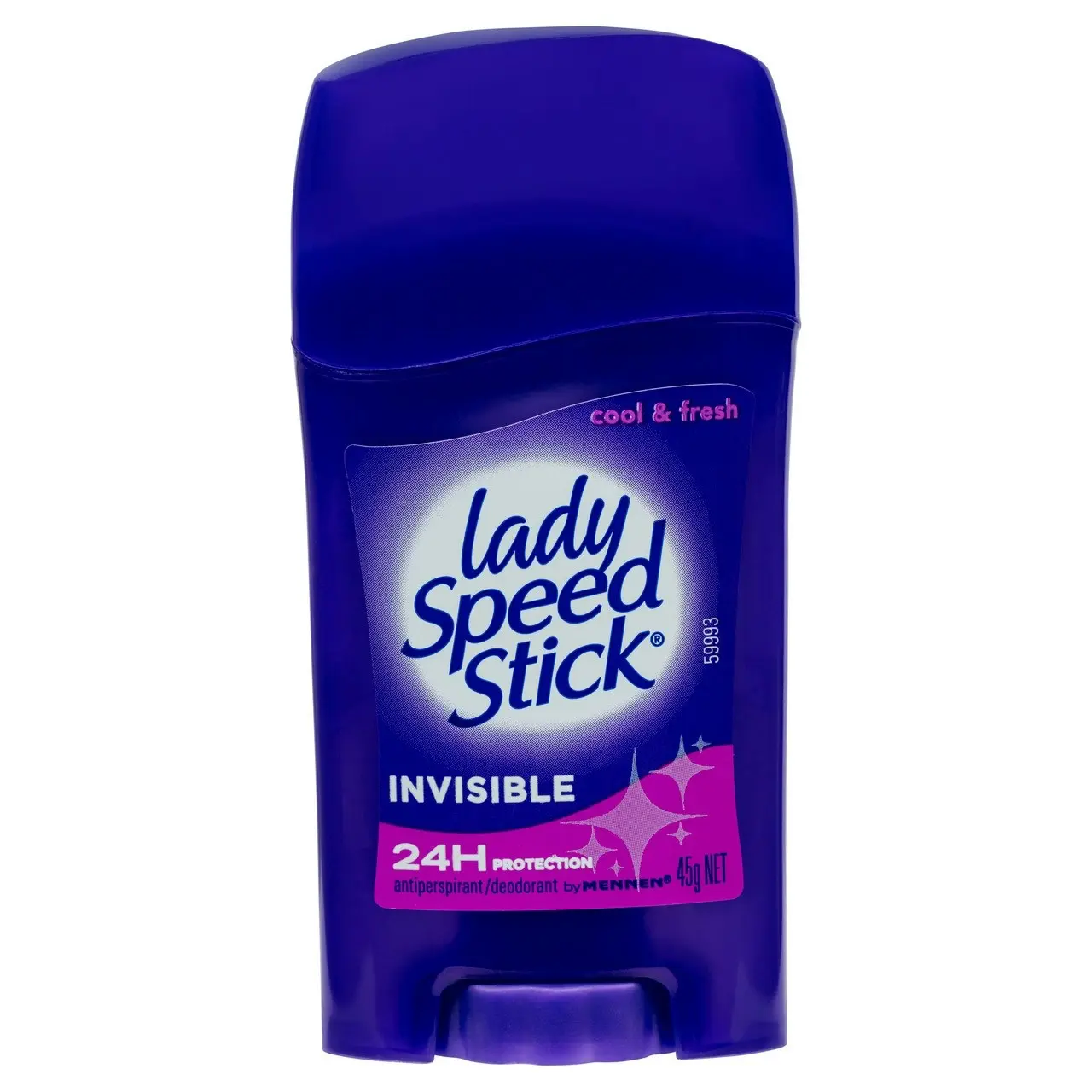 Mennen Lady Speed Stick, Women's Antiperspirant Deodorant, 45g, Invisible Cool and Fresh Roll On, 24Hr Protection