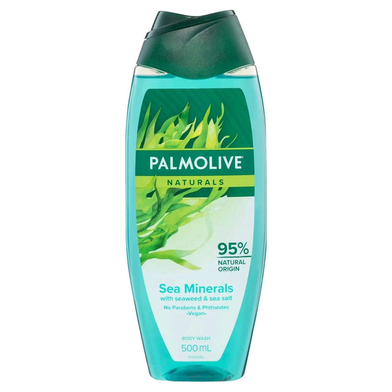 Palmolive Naturals Body Wash, 500mL, Sea Minerals with Seaweed and Sea Salt, No Parabens