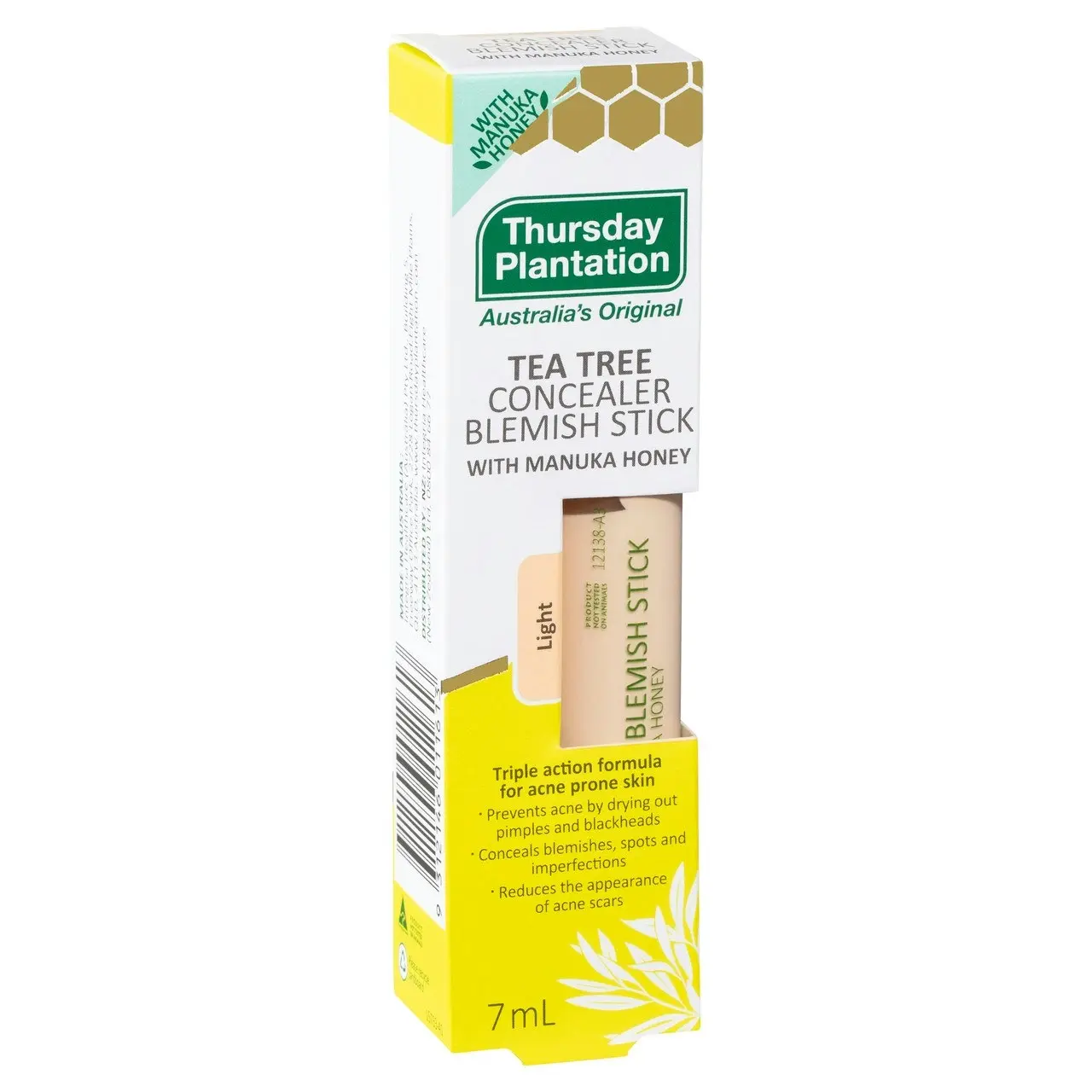 Thursday Plantation Tea Tree Blemish Stick With Manuka Honey Light7mL