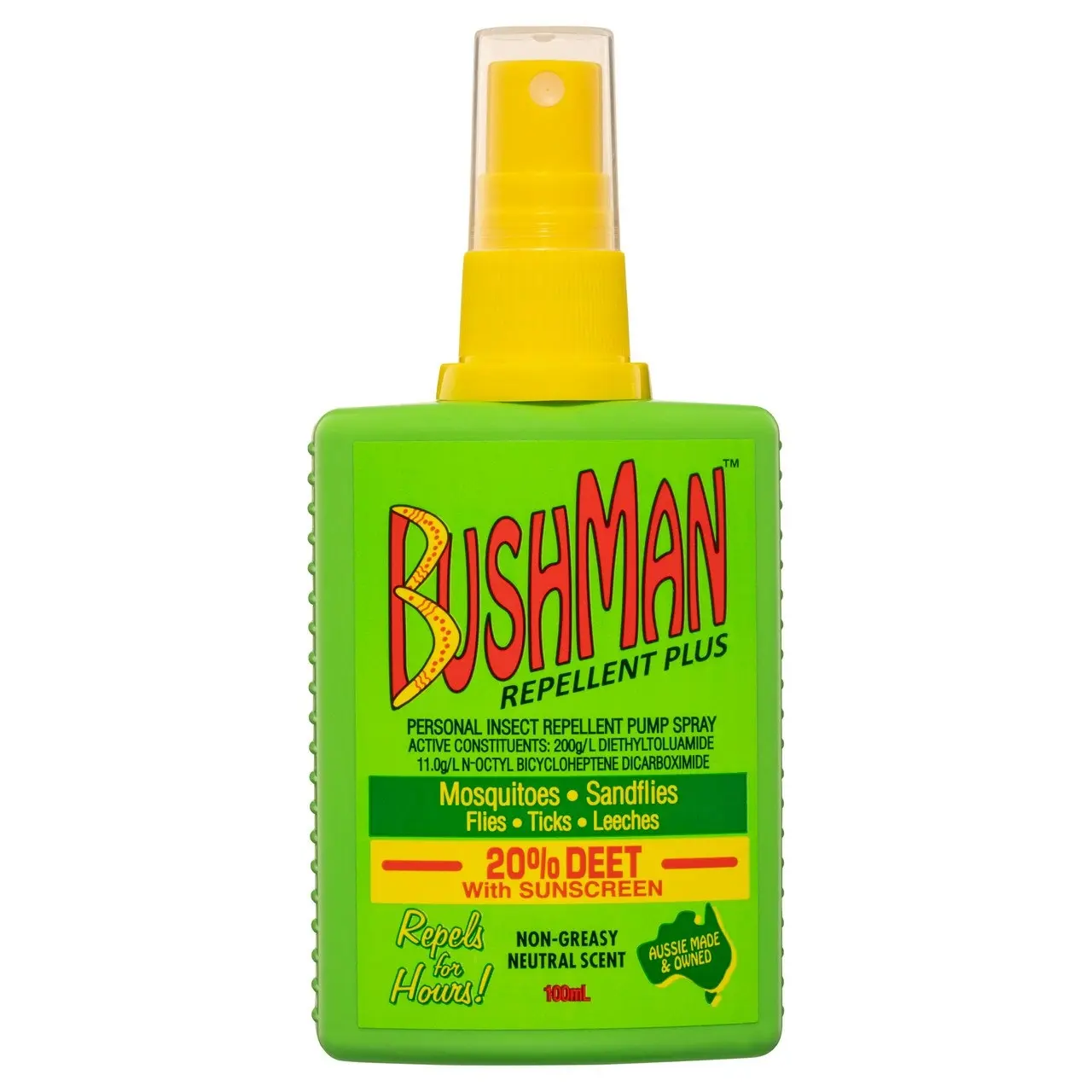 Bushman Repellent Plus 20% DEET with Sunscreen 100mL