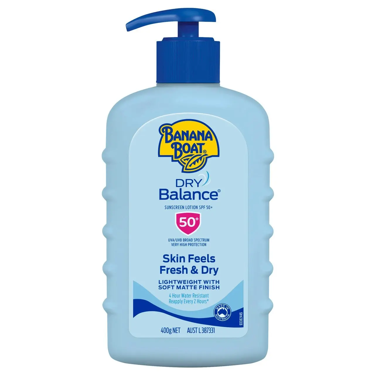 Banana Boat Dry Balance Sunscreen Lotion SPF50+ 400g