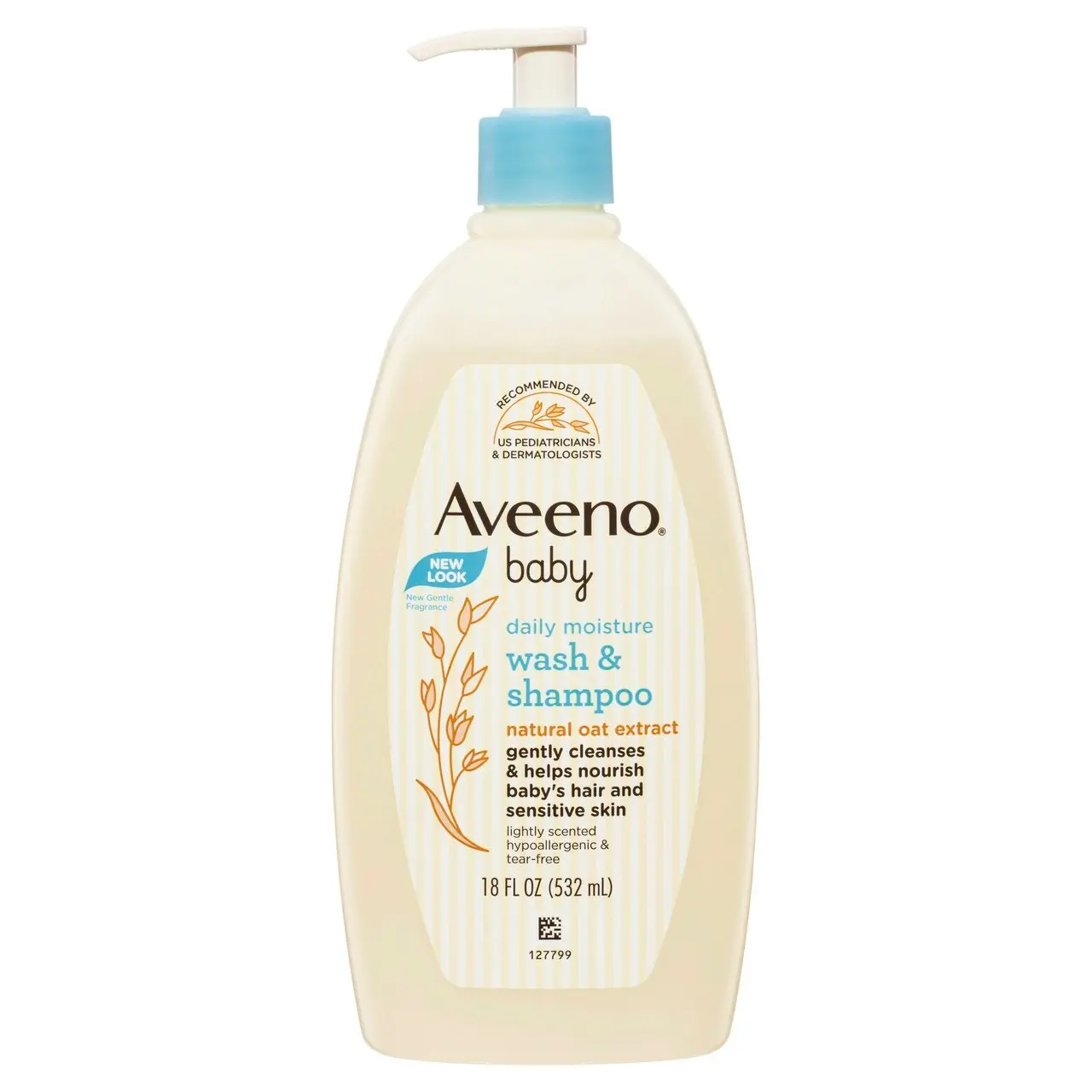 Aveeno Baby Lightly Scented Wash & Shampoo 532mL