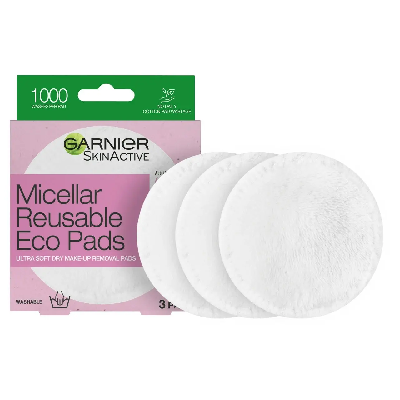 Garnier Micellar Reusable Eco Pads 3PK