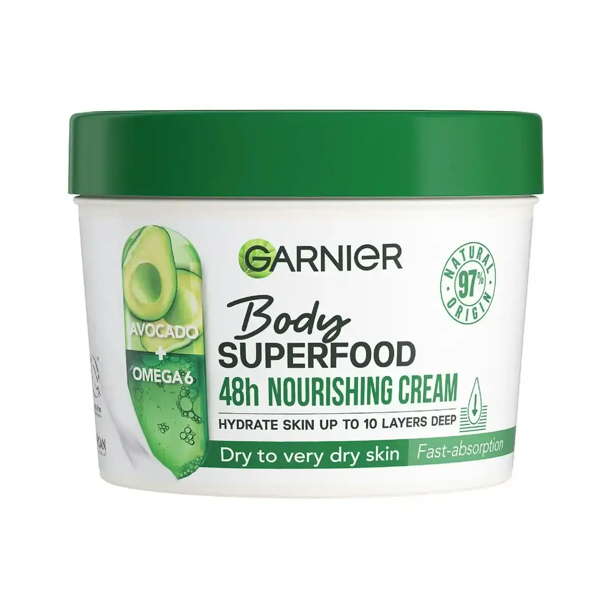 Garnier Body Superfood Avocado & Omega 6 Body Moisturiser 380ml