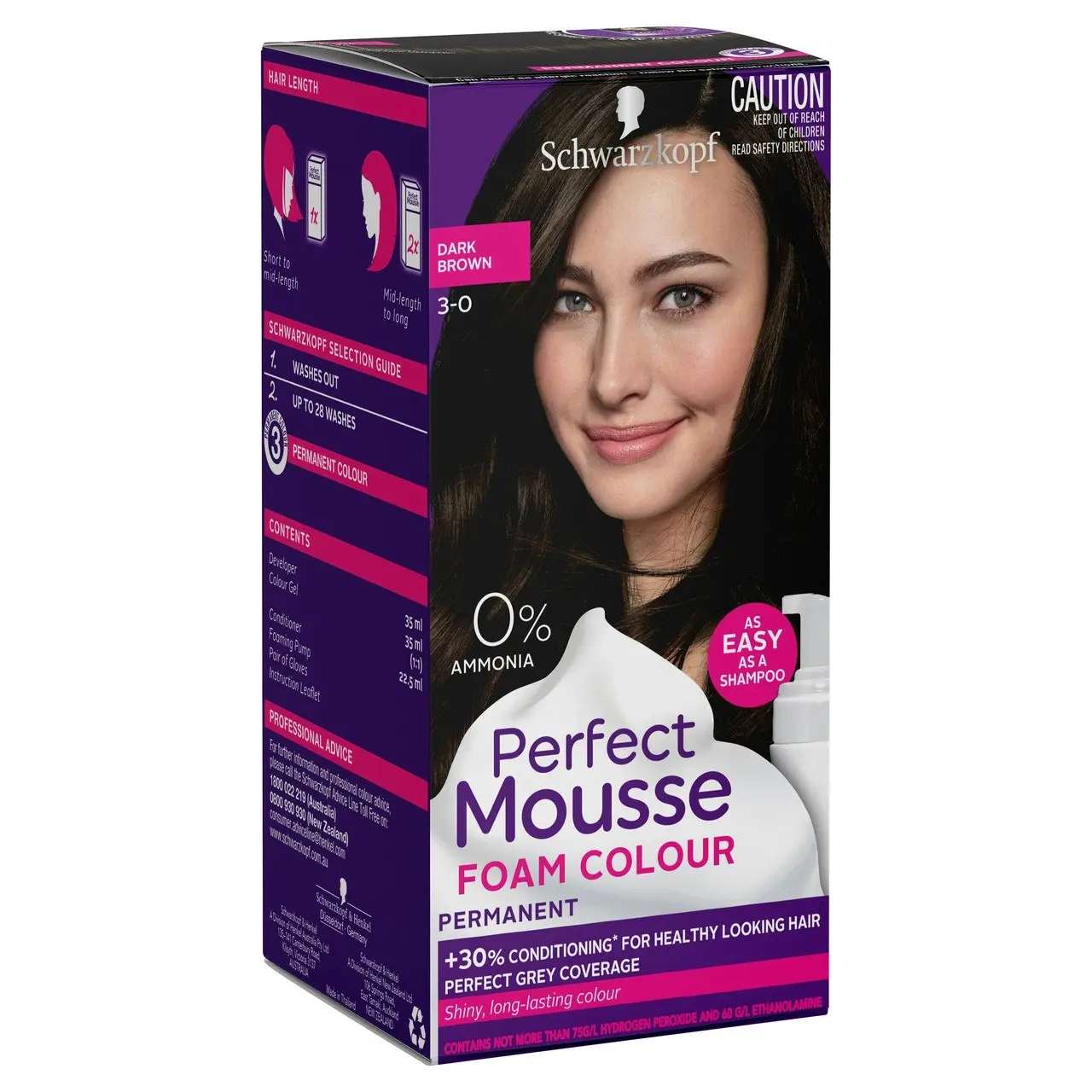 Schwarzkopf Perfect Mousse 3-0 Dark Brown