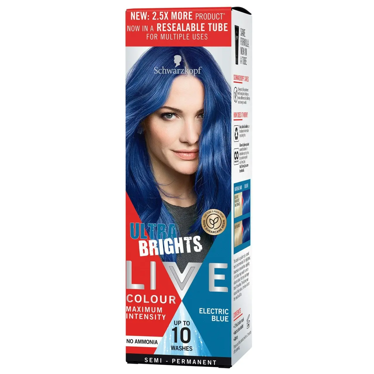 Schwarzkopf LIVE Colour Ultra Brights Electric Blue 75ml