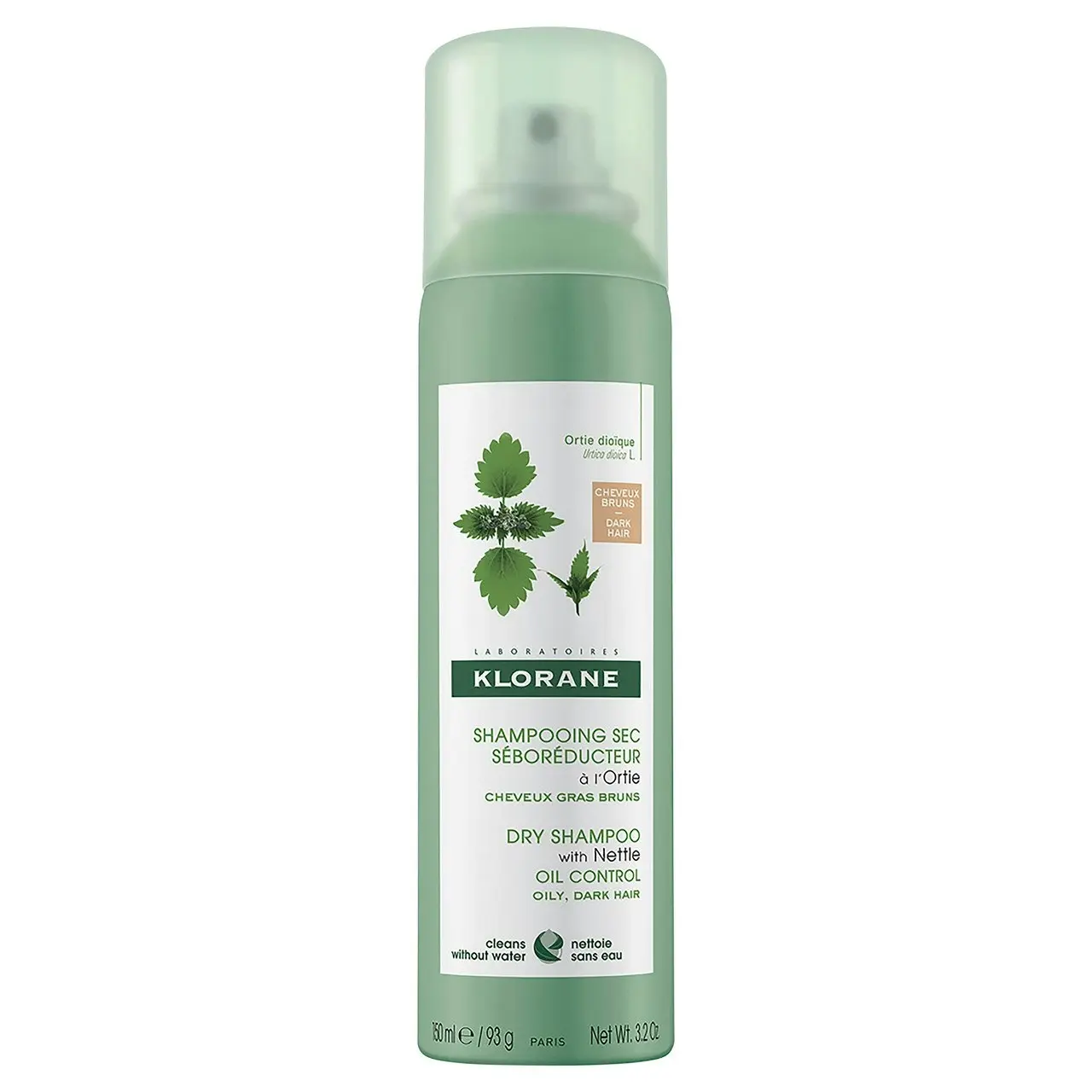 Klorane Nettle Tinted Dry Shampoo 150ml - Oily Hair