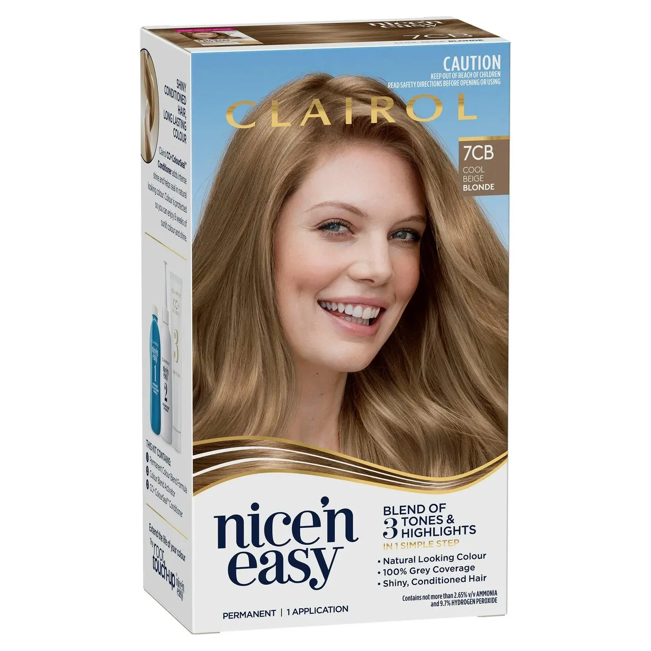 Clairol Nice 'N Easy 7CB Natural Dark Champagne Blonde Permanent Hair Colour