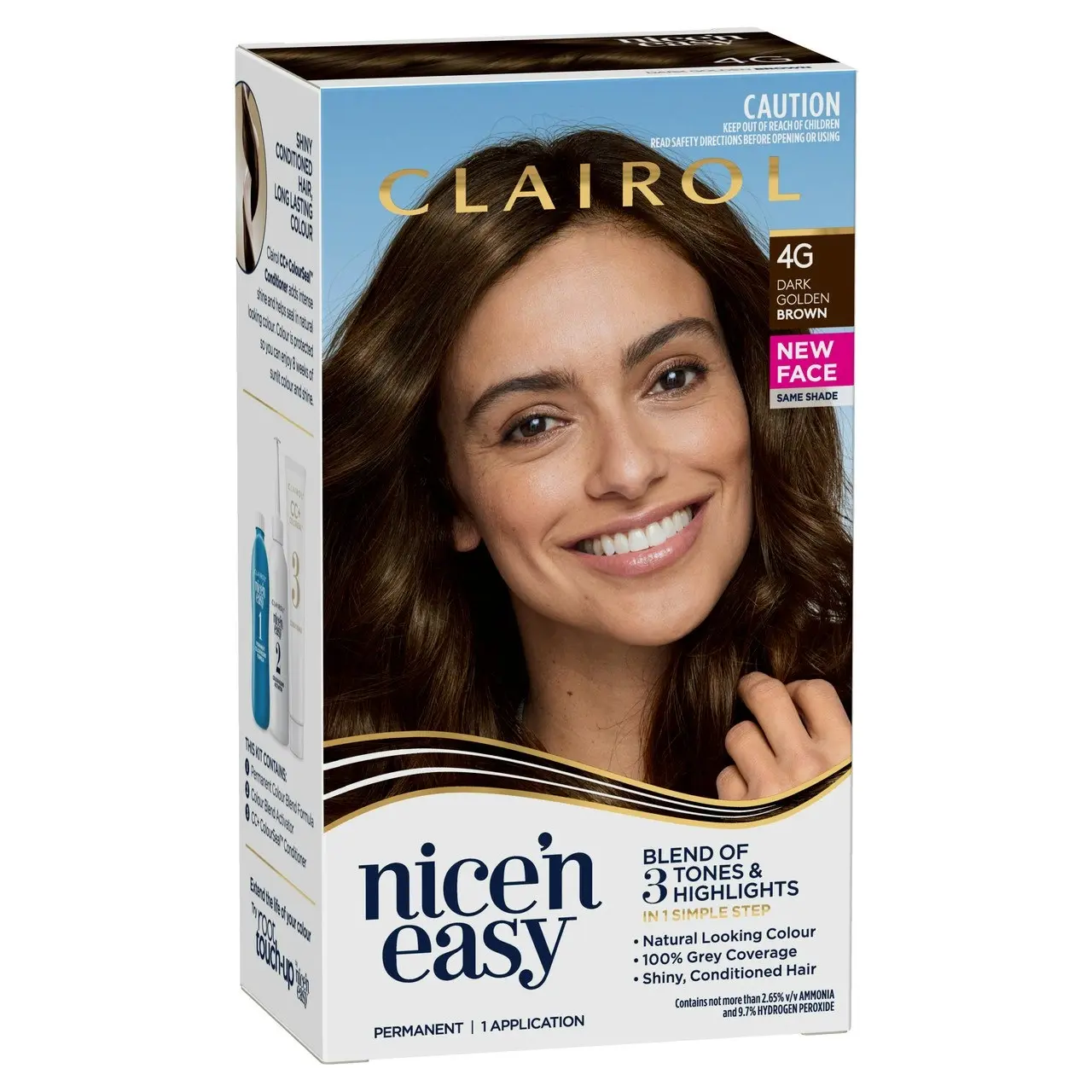 Clairol Nice 'N Easy 4G Natural Dark Golden Brown Permanent Hair Colour