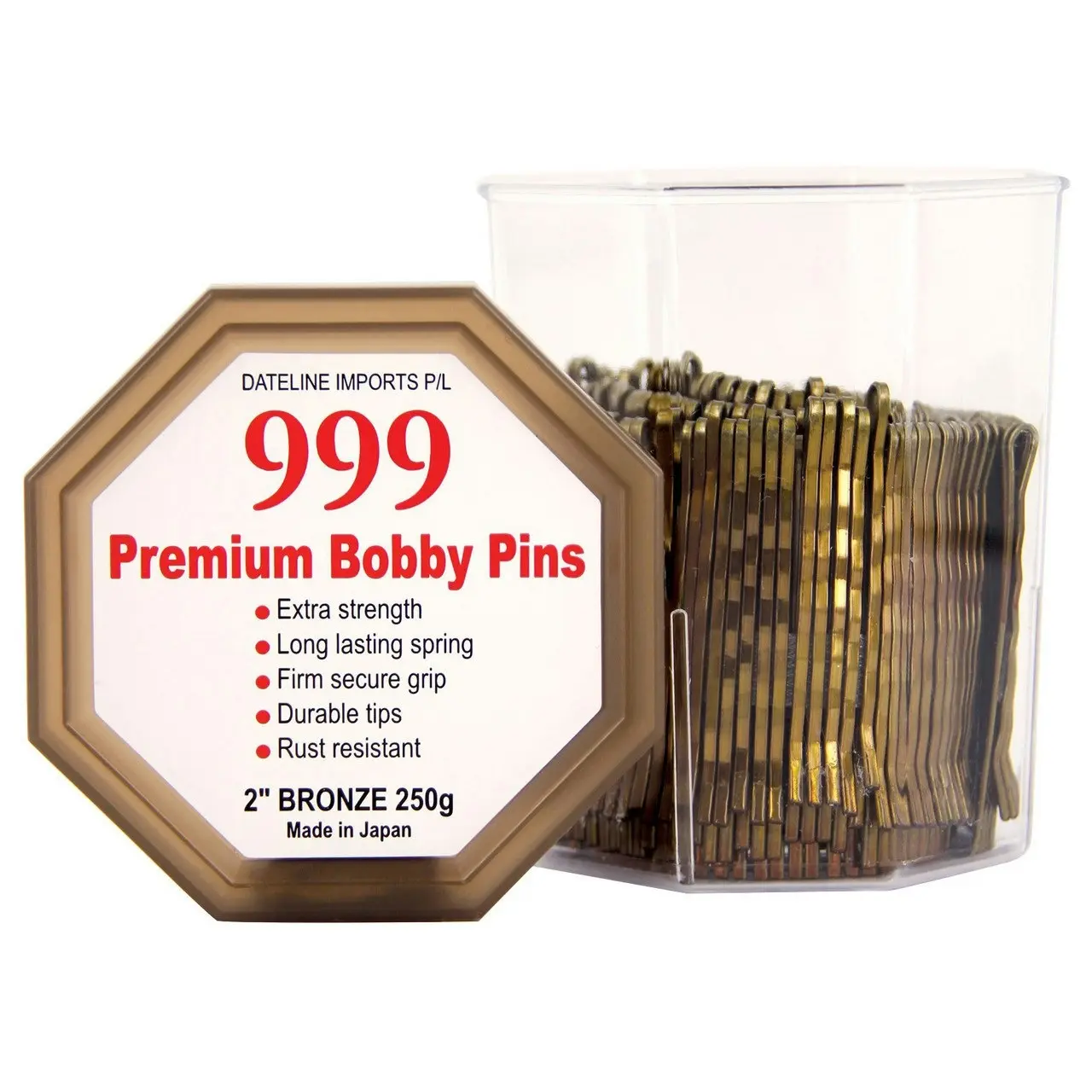 999 Bobby Pins Bronze 250g Tub