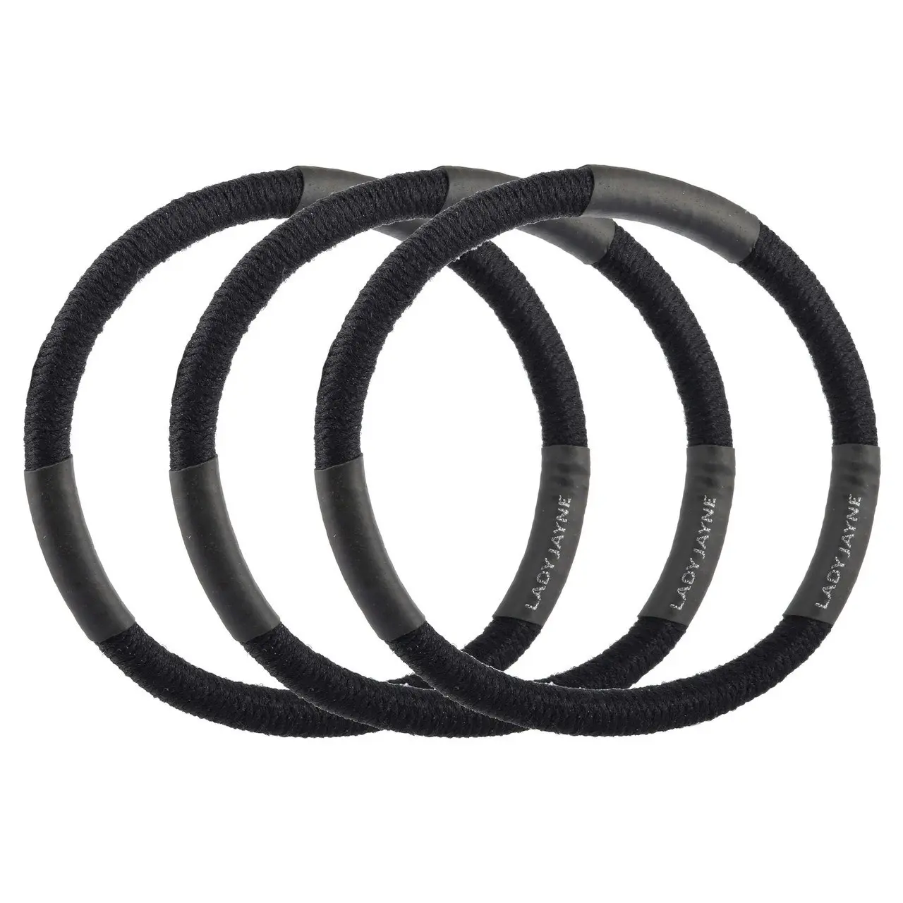 Lady Jayne Black Super Hold Thick Elastics - Pk 10