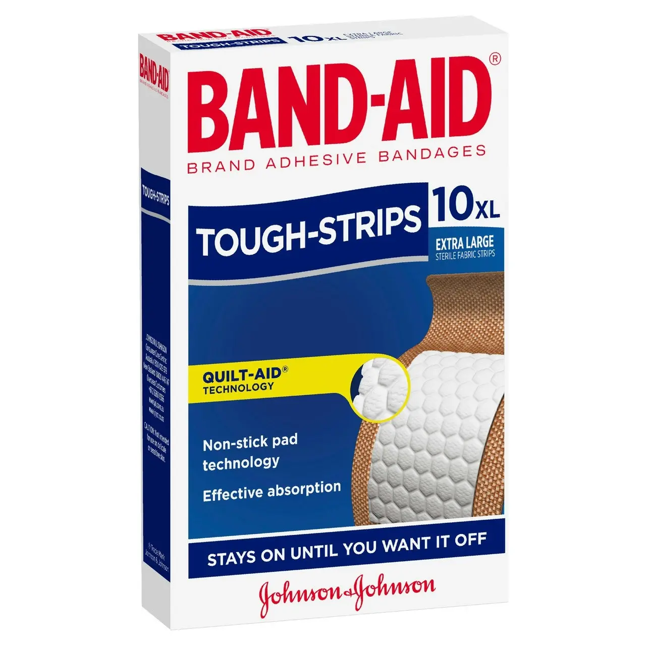 BAND-AID Tough Strips Extra Large Fabric 10 Pack