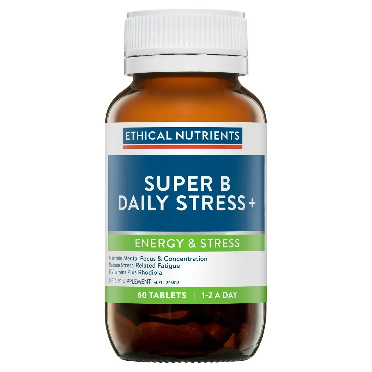 Ethical Nutrients Super B Daily Stress+ 60 Tablets