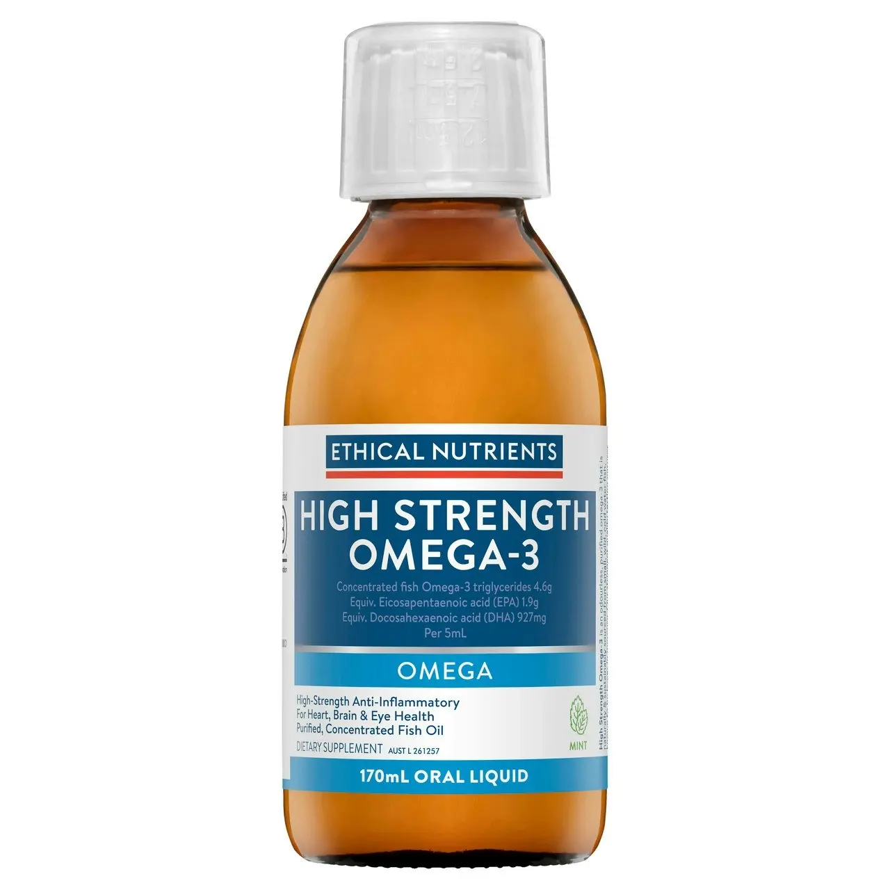 Ethical Nutrients High Strength Omega-3 Fresh Mint 170mL