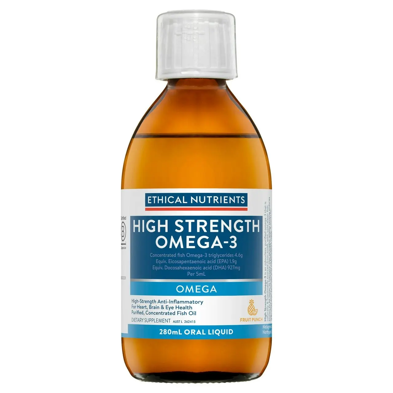 High Strength Omega-3 Fruit Punch 280mL