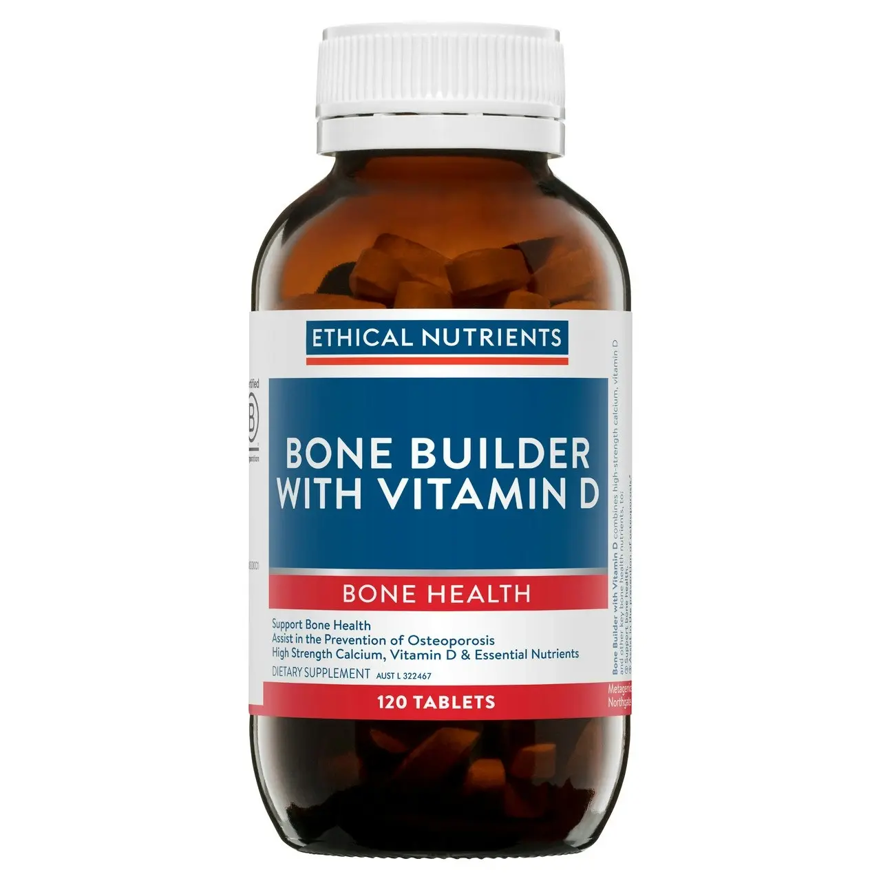 Ethical Nutrients Bone Builder with Vitamin D 120 Tablets