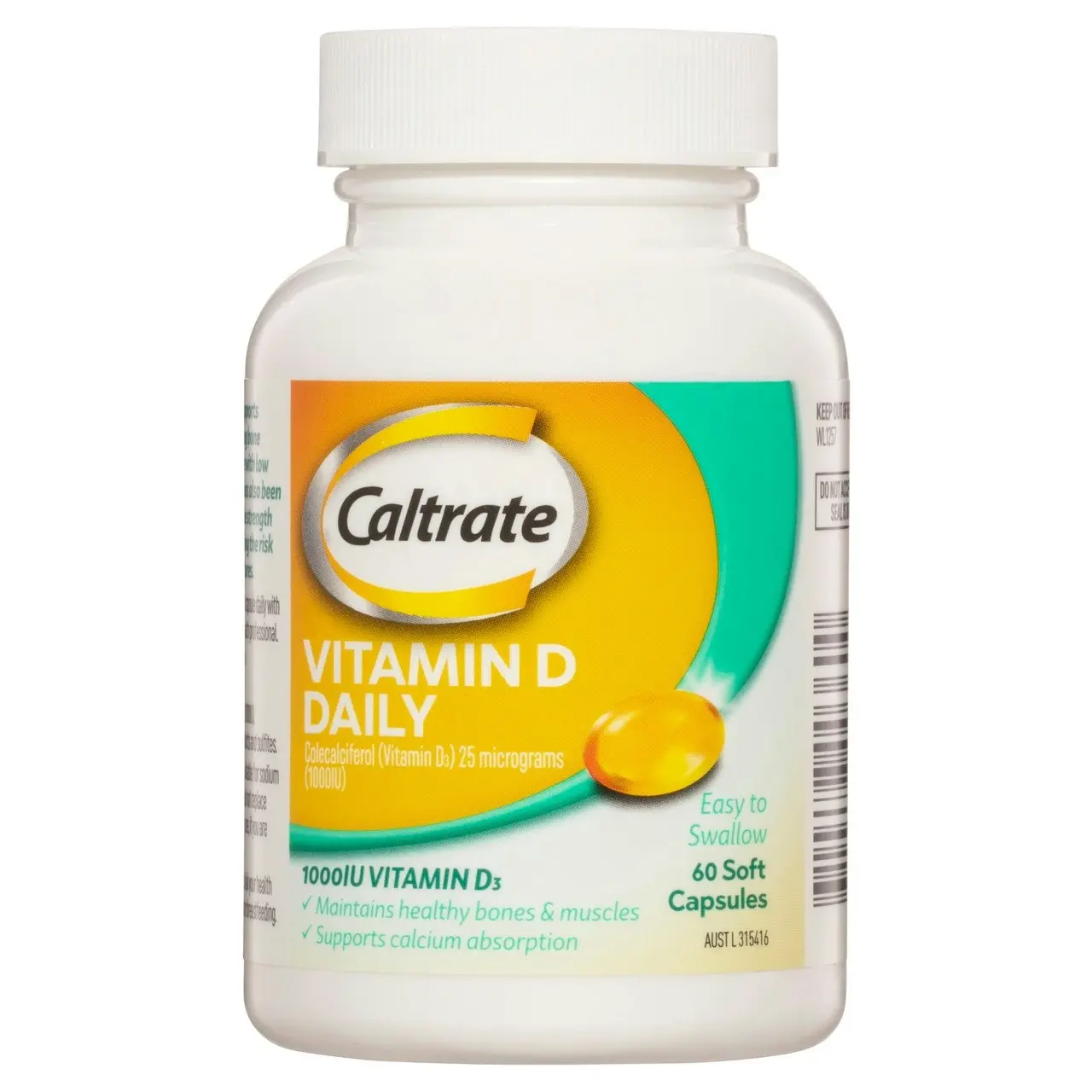 Caltrate Vitamin D Daily 60 Soft Capsules