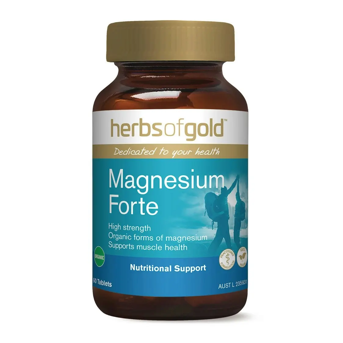 Herbs Of Gold Magnesium Forte 60 Tablets