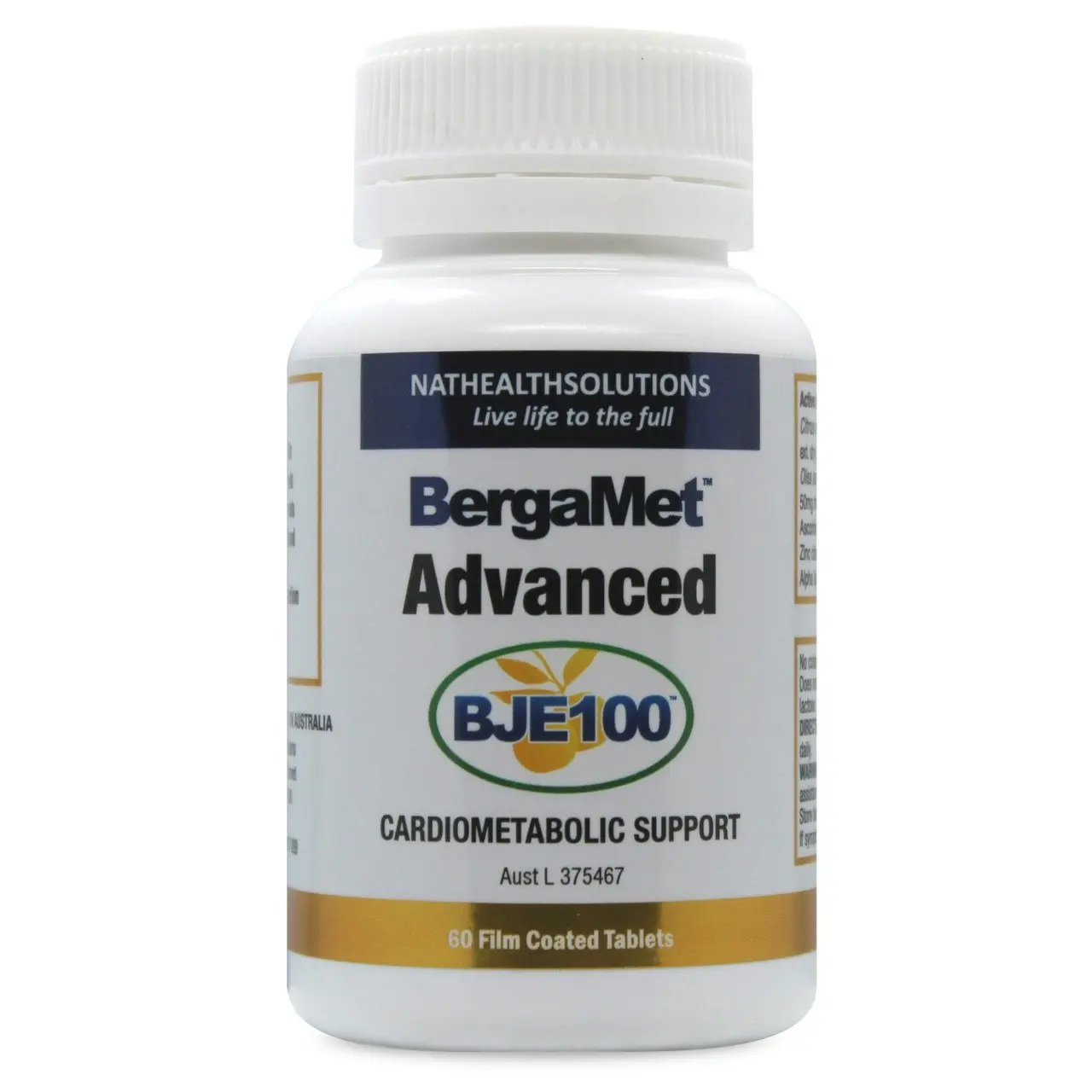 BergaMet Advanced BJE 100 Cardiometabolic Support Tablets 60