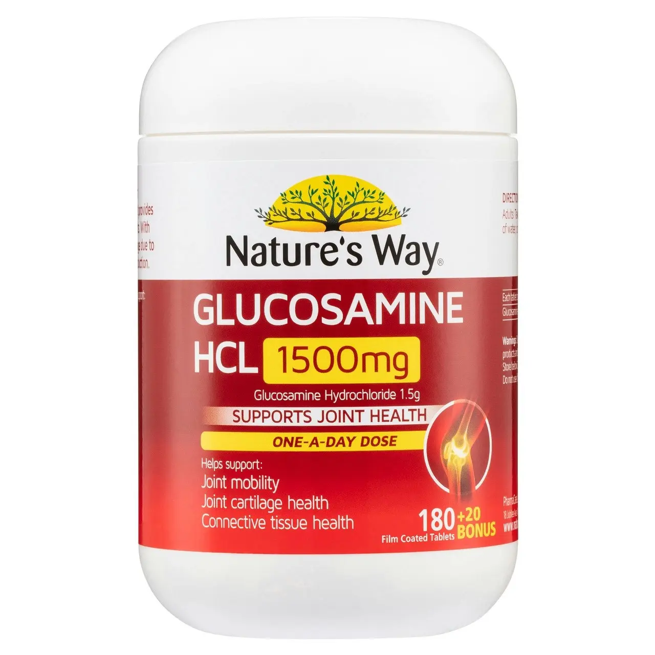 Nature's Way Glucosamine HCL 1500mg Tablets 200