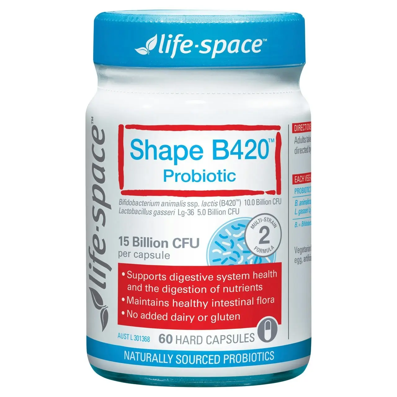 Life-Space Shape B420 Probiotic 60 Hard Capsules