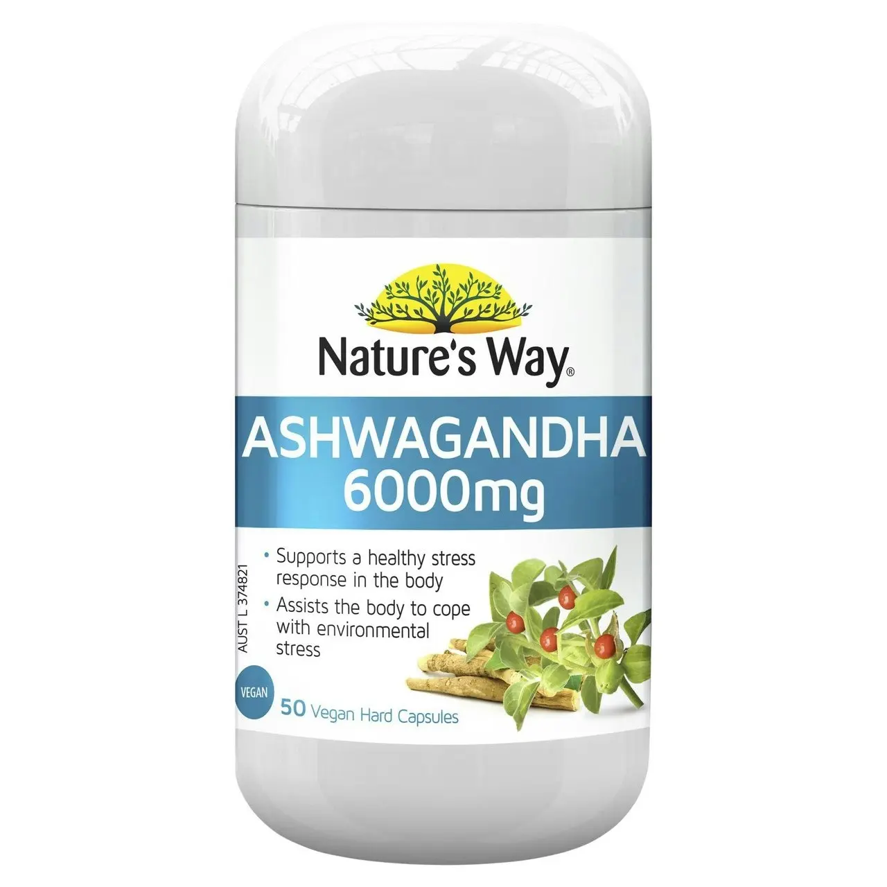 Nature's Way Ashwagandha 6000mg 50 Capsules