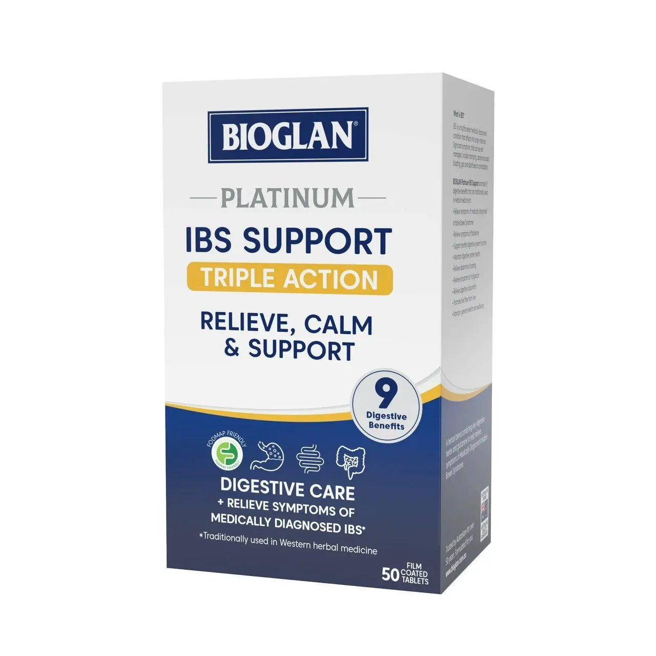 Bioglan Platinum IBS Support 50 Tablets