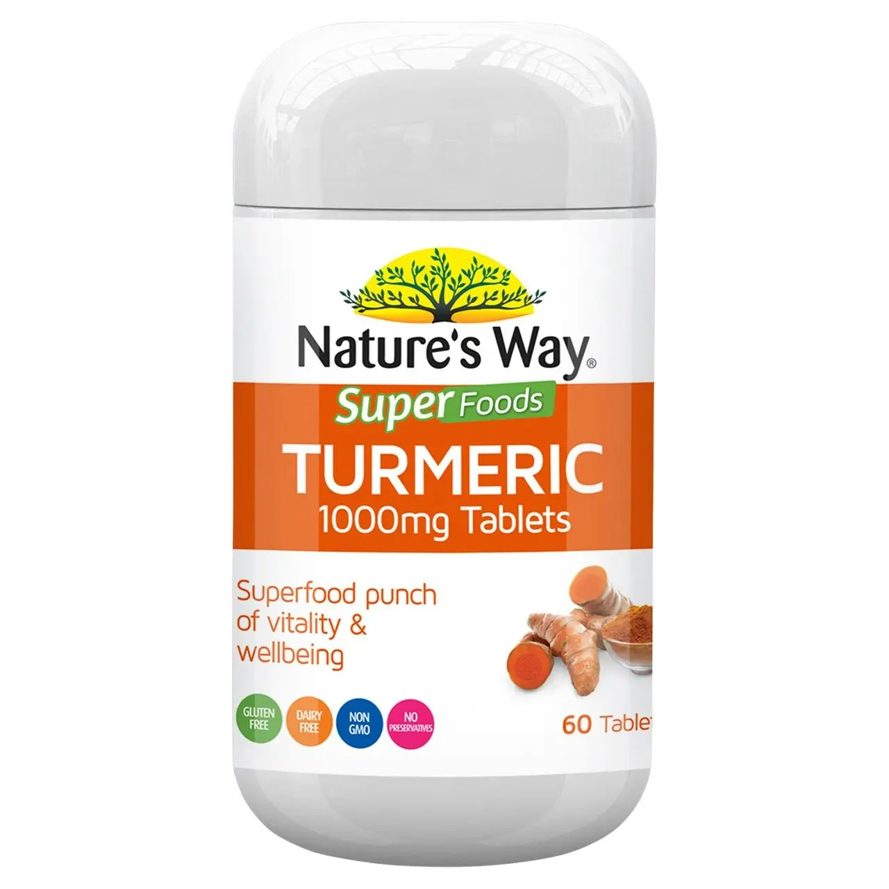 Nature's Way  Superfood Turmeric Tabs 1000mg Tablets 60s