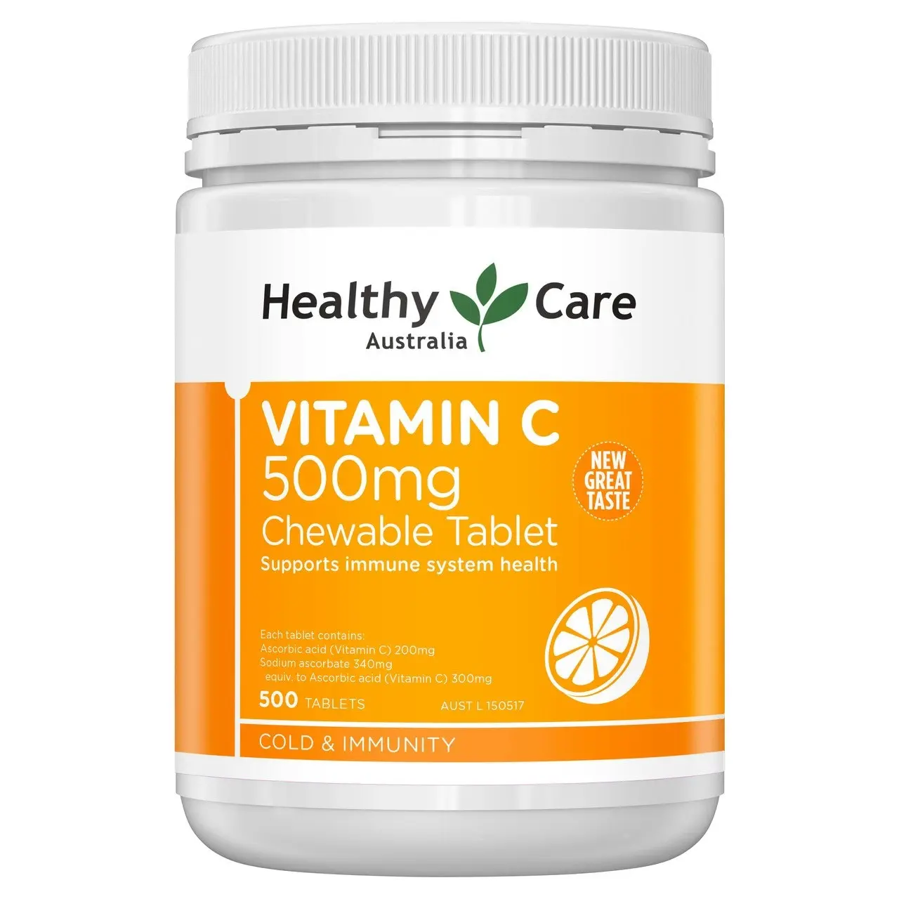 Healthy Care Vitamin C 500mg 500 Tablets