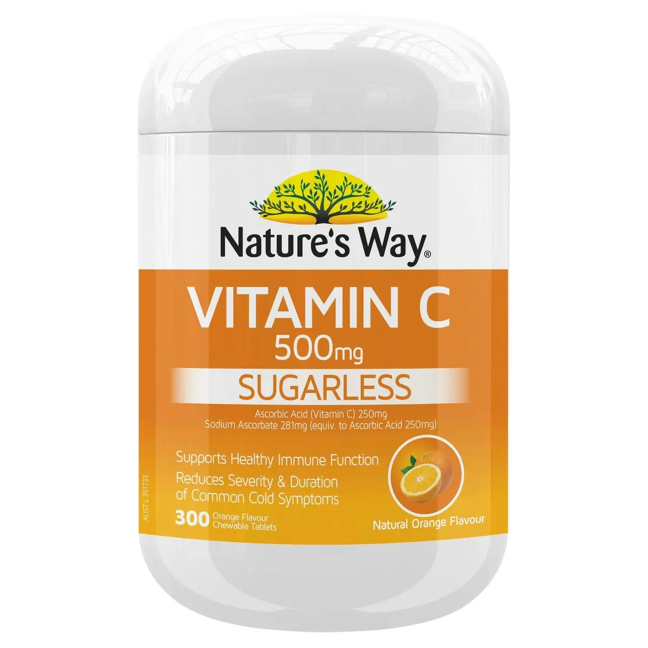 Nature's Way Sugarless Vitamin C 500mg Tablets 300