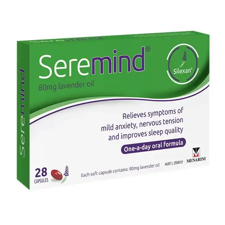 Seremind Lavender Oil 80mg Capsules 28