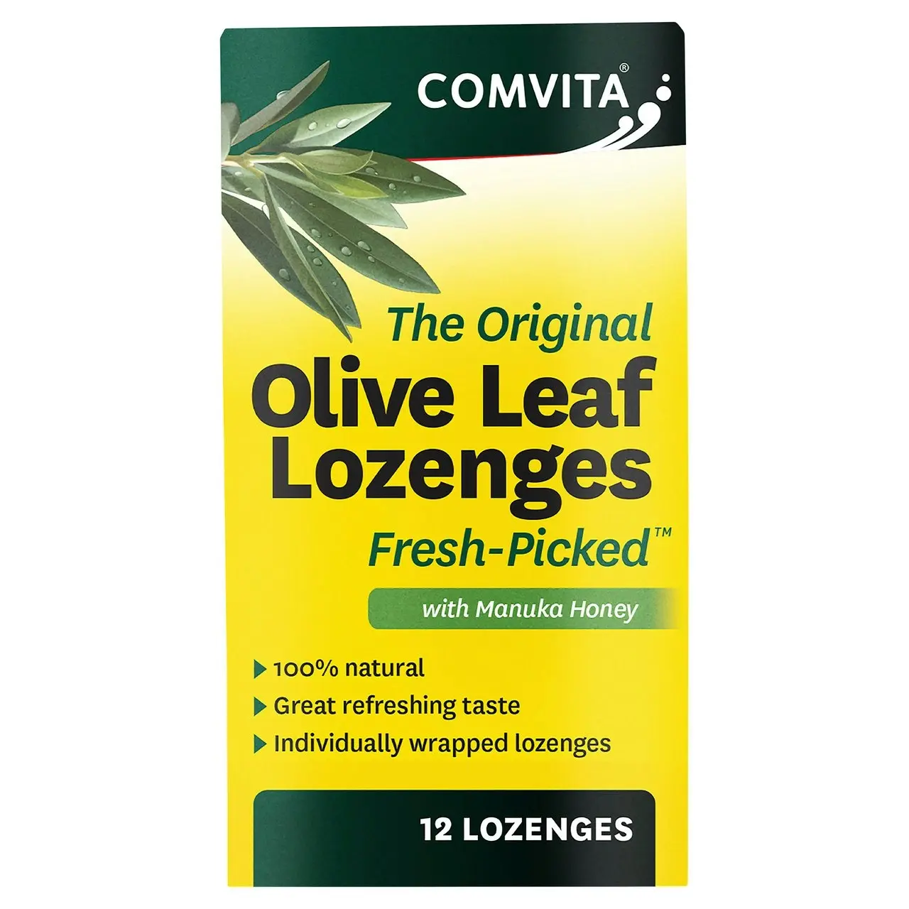 Comvita Olive Leaf Lozenges with Manuka Honey 12 loz