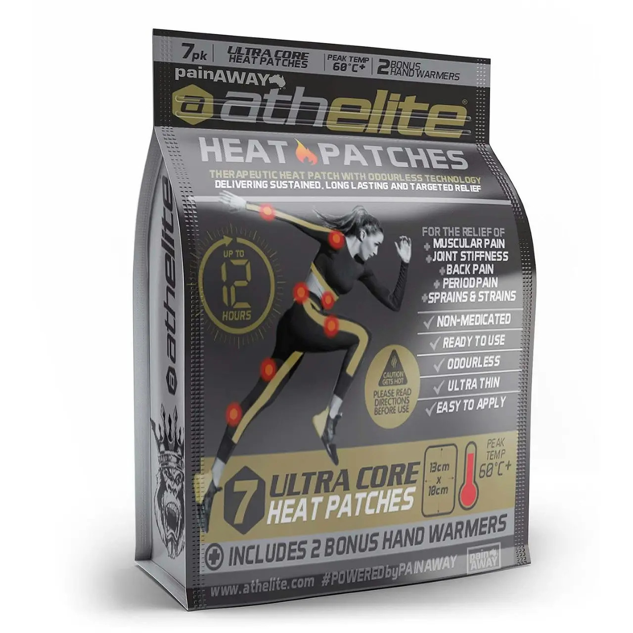 Athelite Heat Patches 7 Pack Includes 2 Bonus Hand Warmers