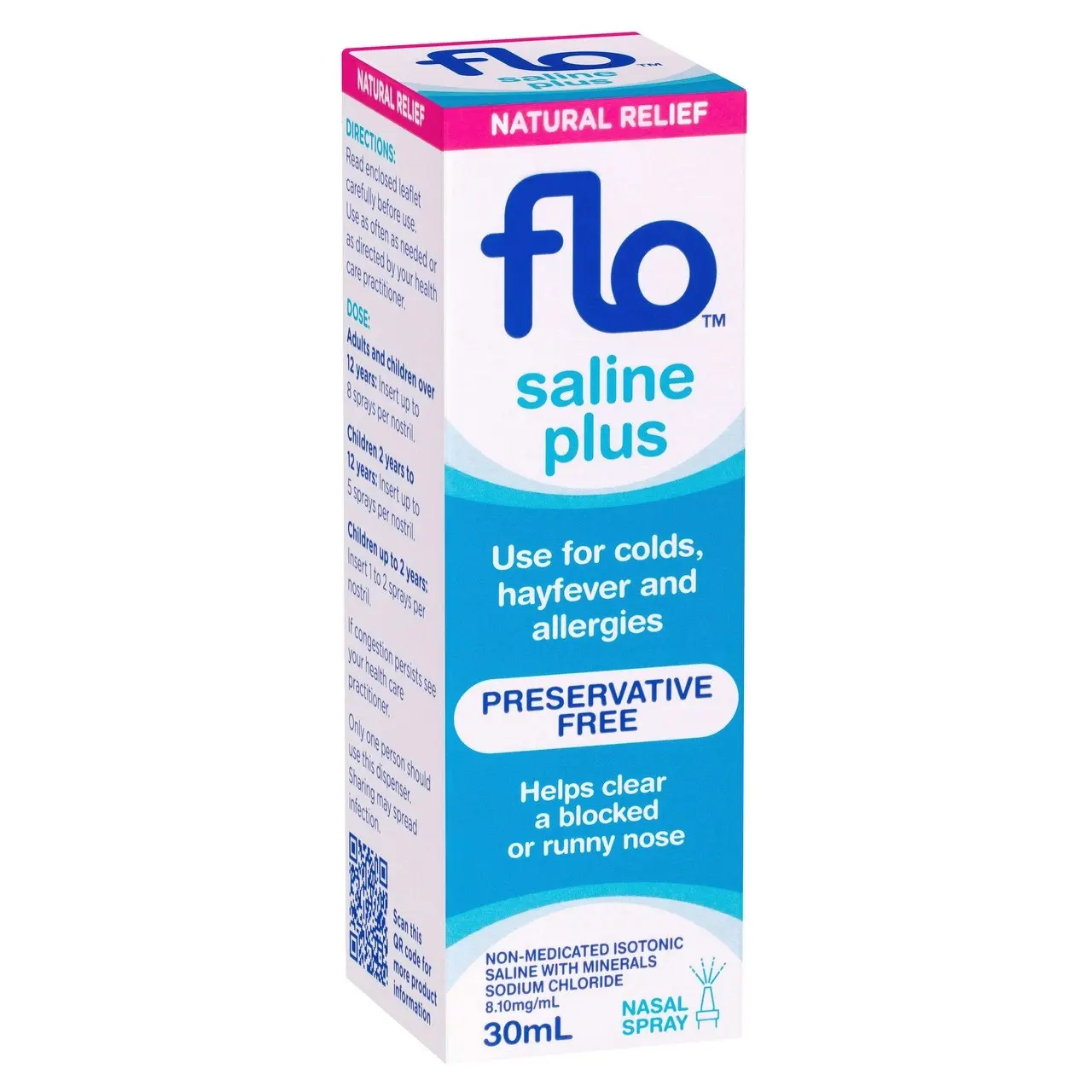 Flo Saline Plus Nasal Spray 30mL