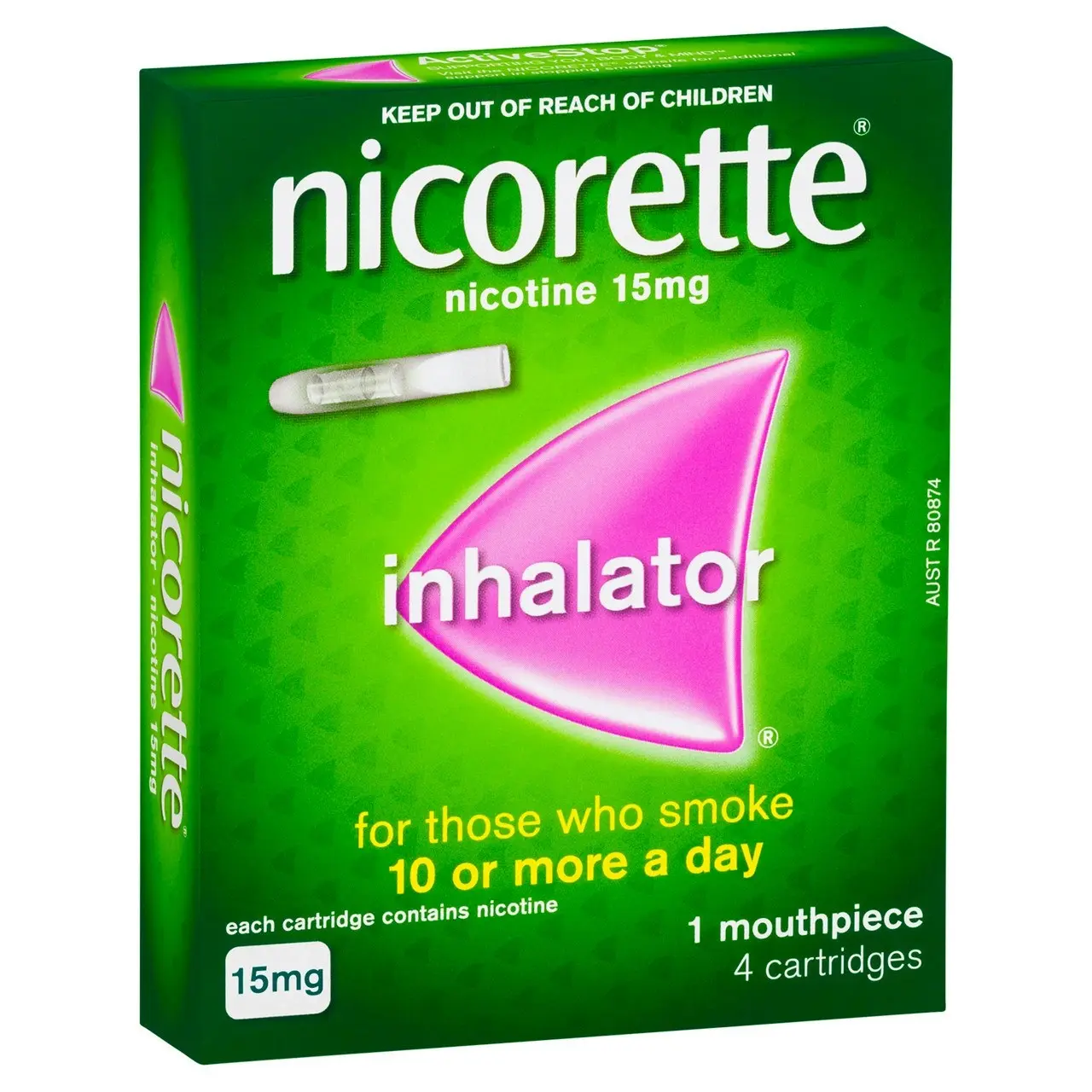 Nicorette Quit Smoking Nicotine Inhalator 4 Pack