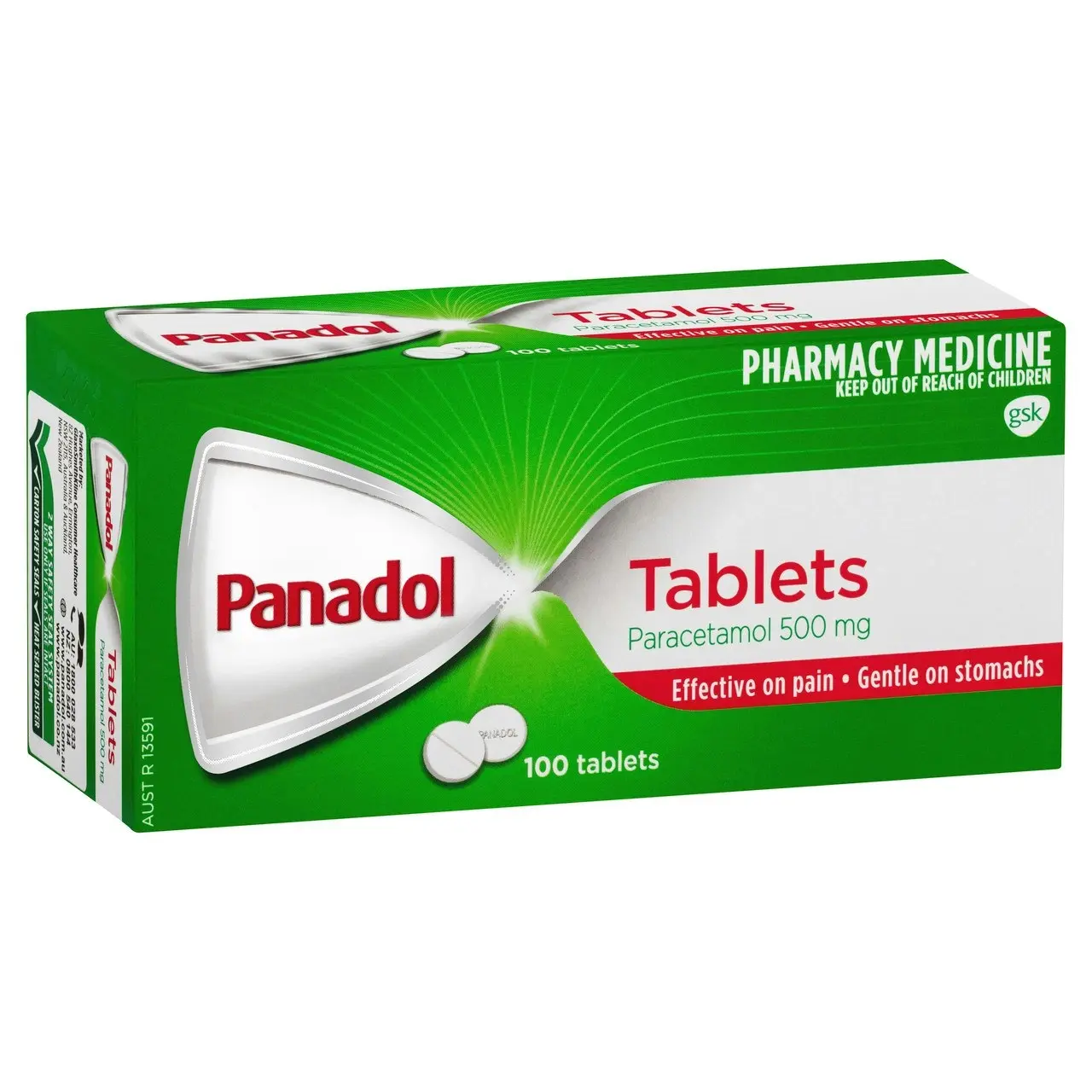 Panadol for Pain Relief, Paracetamol - 500mg 100 Tablets