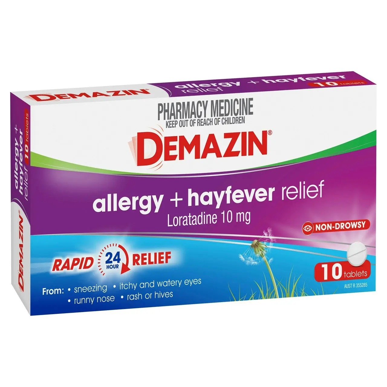 Demazin  Allergy + Hayfever Relief Non-Drowsy 10 Tablets