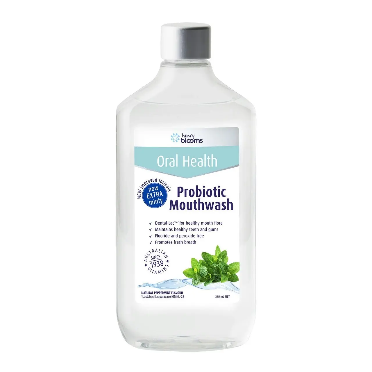 Henry Blooms Probiotic Mouthwash 375ml