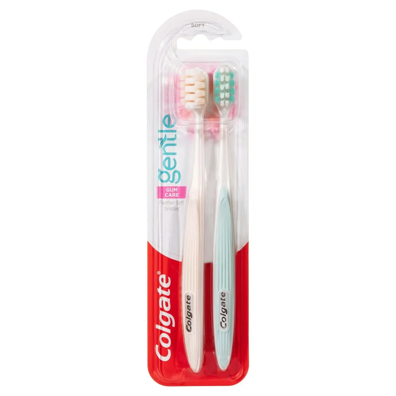 Colgate Gentle Gum Care Manual Toothbrush, 2 Pack, Soft Bristles