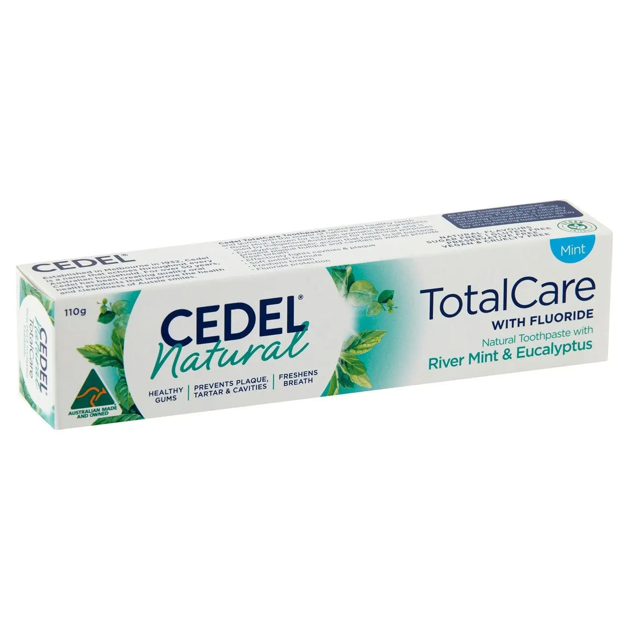 Cedel TotalCare Natural Toothpaste with River Mint & Eucalyptus 110g